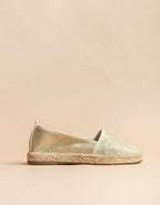 Alpargatas Planas Paloma - Glitter Dorado - Mujer