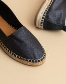 Espadrilles Paloma - Toile Glitter Marine - Femme