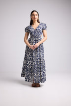 Long Dress - Paloma - Navy White