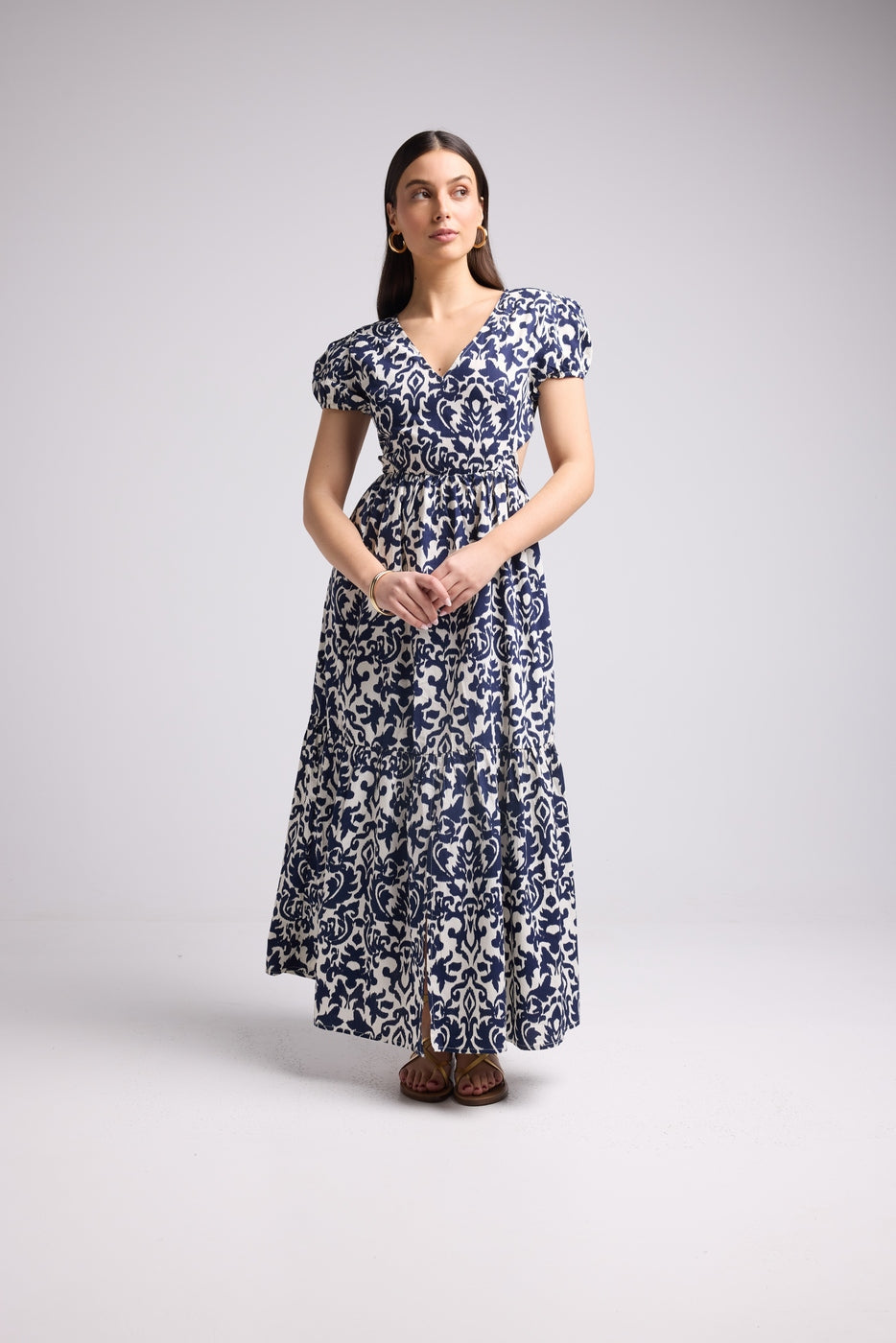 Long Dress - Paloma - Navy White