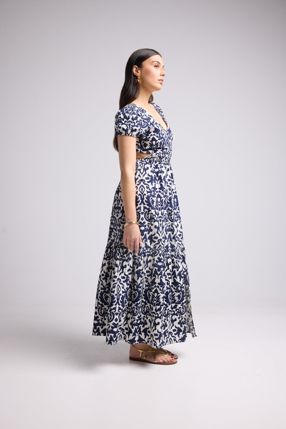 Long Dress - Paloma - Navy White