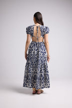 Long Dress - Paloma - Navy White