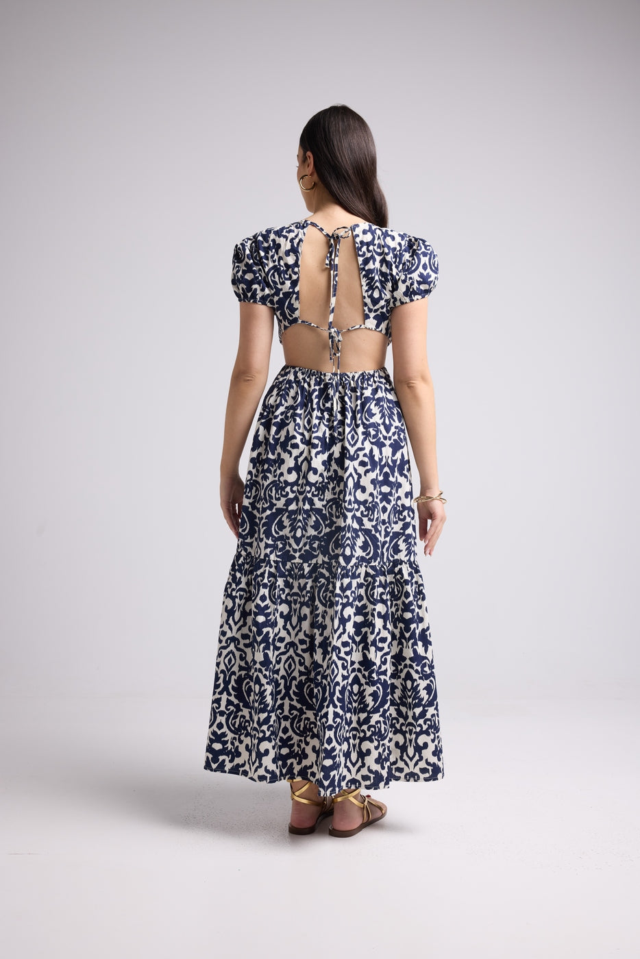 Long Dress - Paloma - Navy White