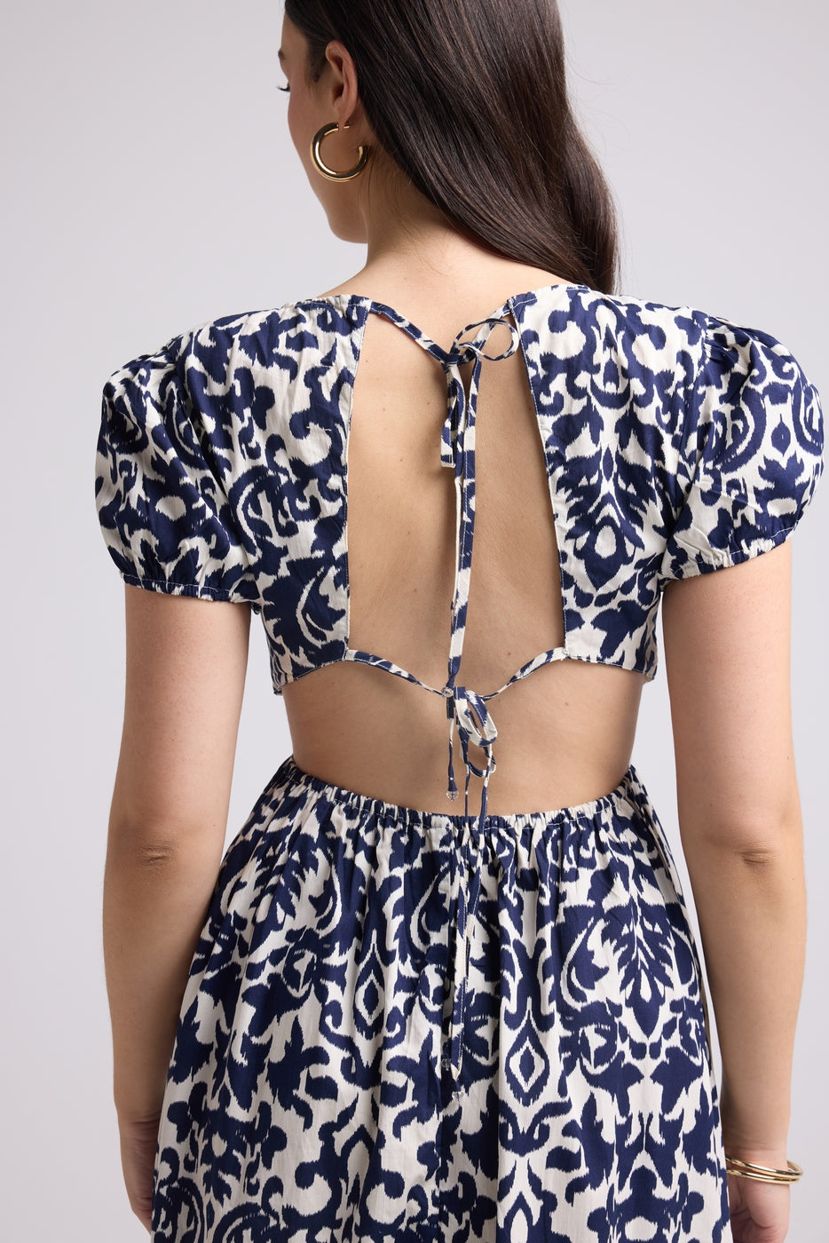 Long Dress - Paloma - Navy White