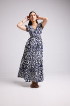 Long Dress - Paloma - Navy White