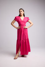 Robe Longue - Paloma - Rose