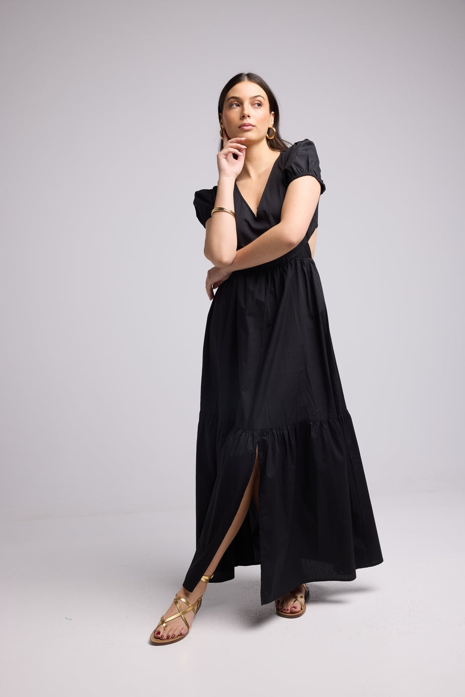 Vestido Largo - Paloma - Negro