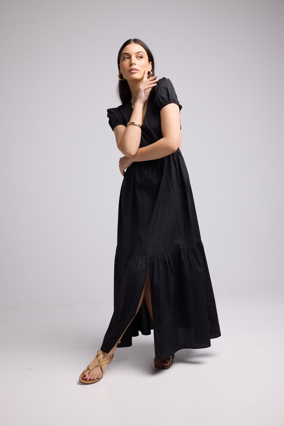 Vestido Largo - Paloma - Negro