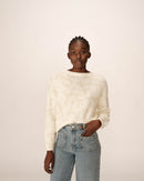Jersey oversized estampado Paloma Beige