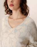 Paloma Sky Patterned Oversized Sweater