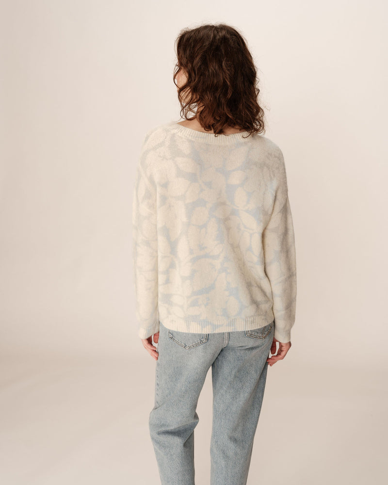 Paloma Sky Patterned Oversized Sweater