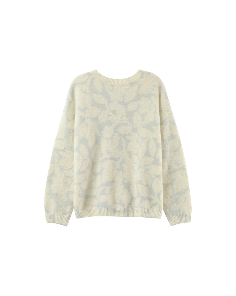Paloma Sky Patterned Oversized Sweater