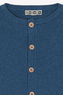 Cardigan - Bleu Bébé En Maille