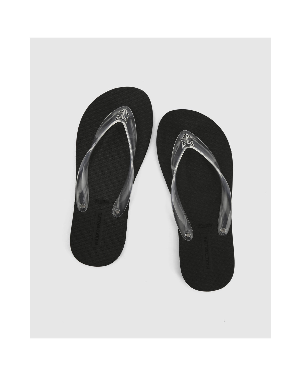 Sandalen Pampelonne - Transparent/Schwarz - Damen