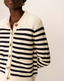 Cardigan Pam - Rayures Ecru