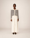 Cardigan Pam - Rayures Ecru