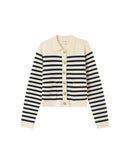 Cardigan Pam - Rayures Ecru