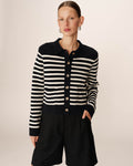 Pam Cardigan - Navy Stripes