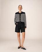 Pam Cardigan - Navy Stripes