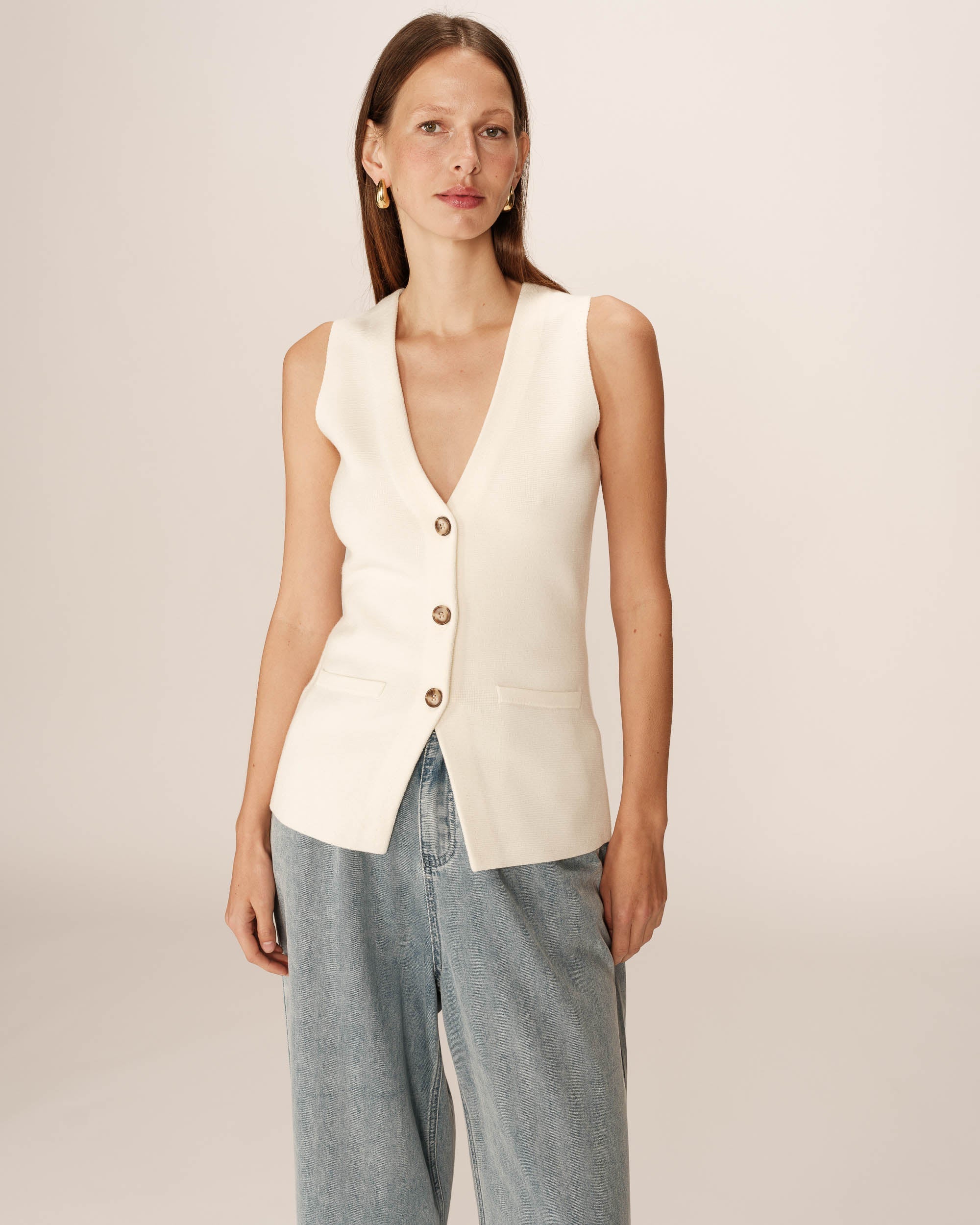 Panama Cardigan - Ecru