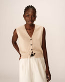 Ecru Pancake Vest