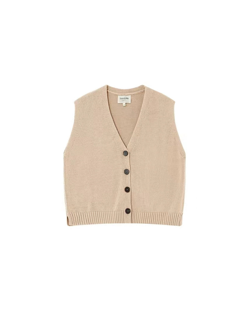 Ecru Pancake Vest