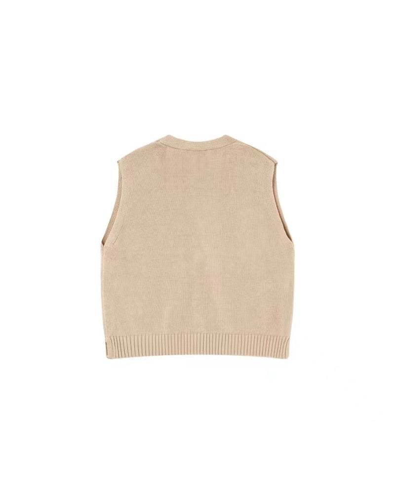 Ecru Pancake Vest