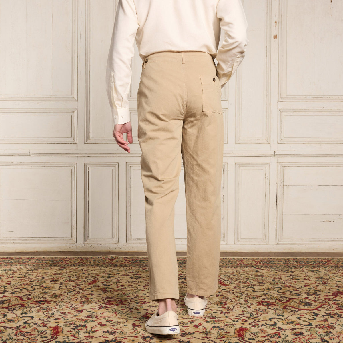 Pantalon Décontracté Beige