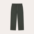 Pantalon Large En Coton Vert