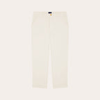 Pantalon Décontracté En Moleskine De Coton Écru