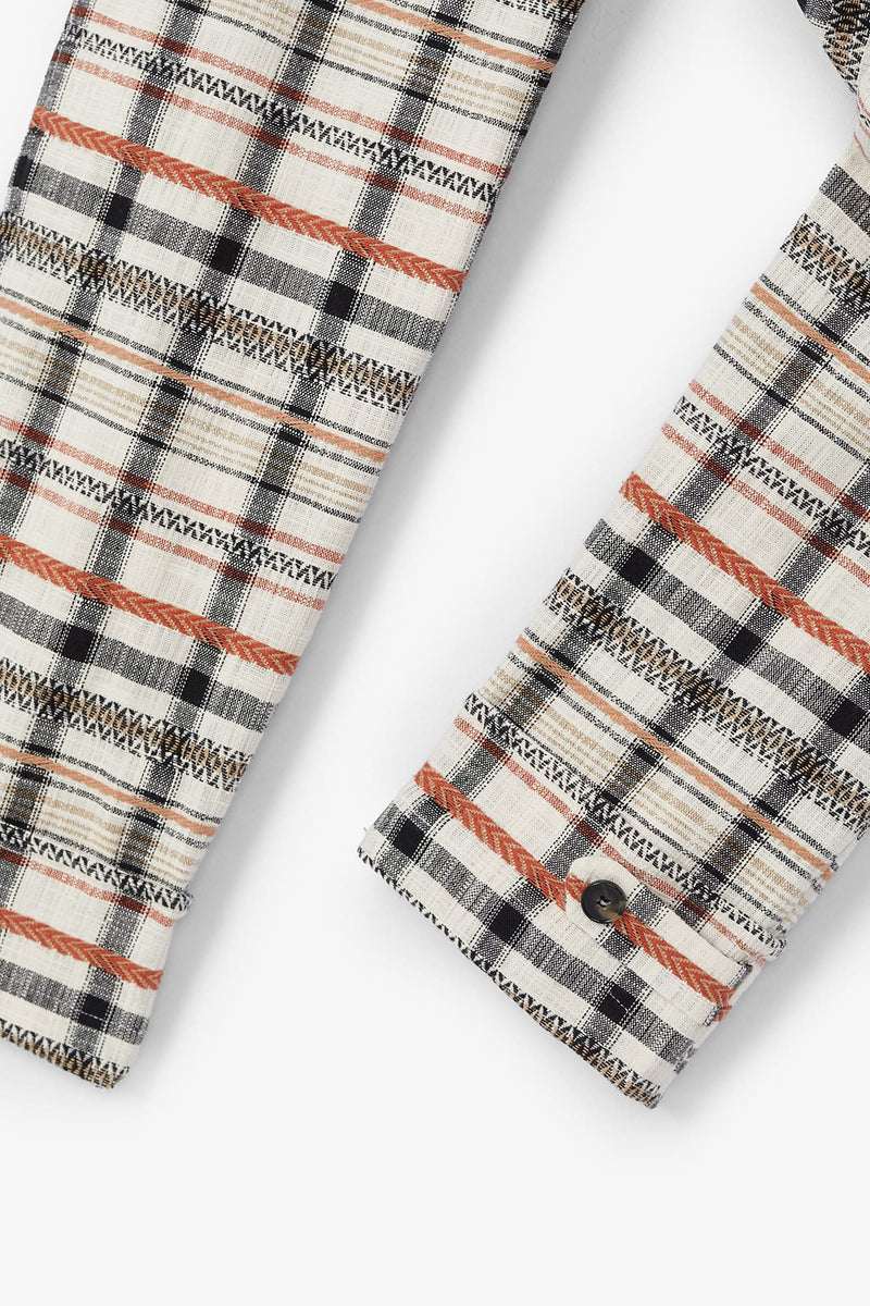 Pantalon Aris Carreaux Camel