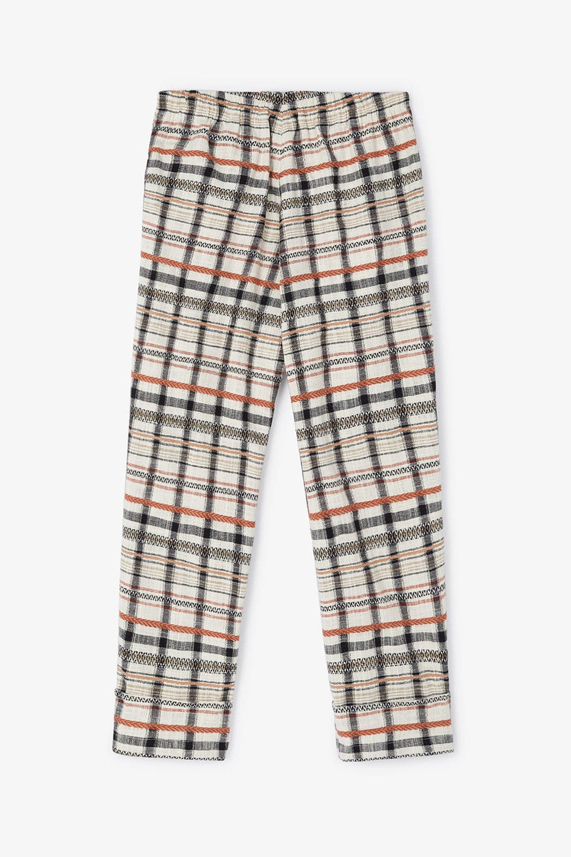 Pantalon Aris Carreaux Camel