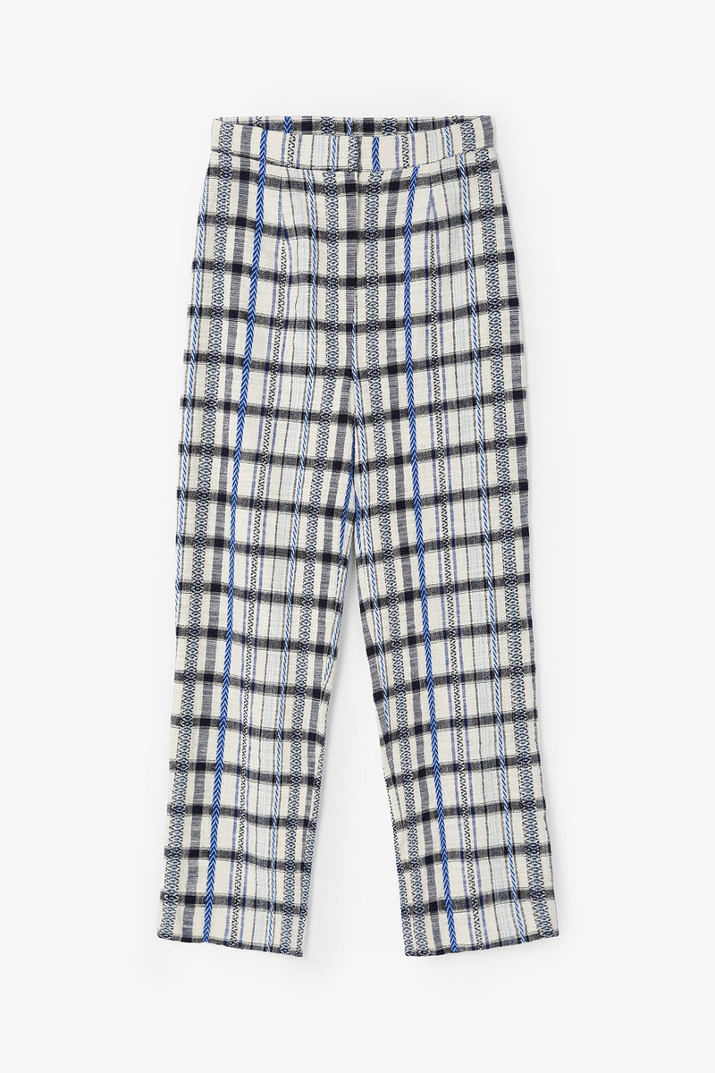 Pantalon Bruno Carreaux Bleu