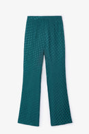 Pantalon Sixties Crop Jacquard Pois Canard