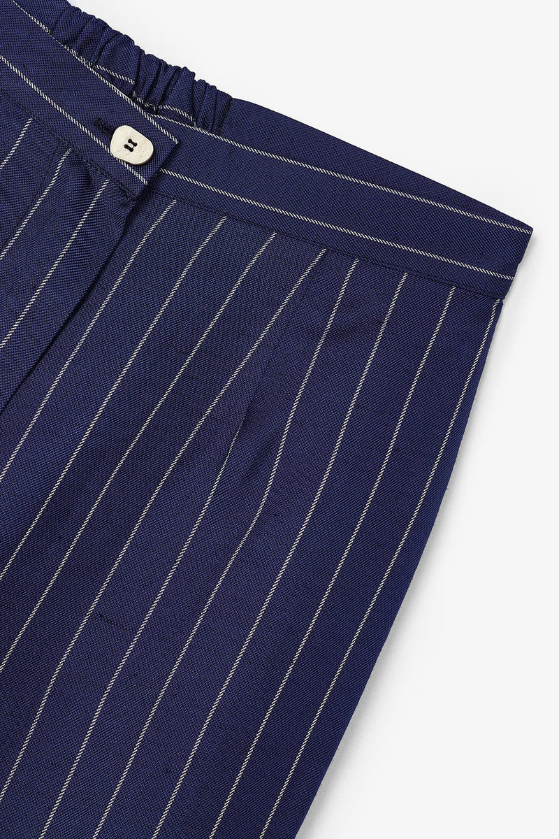 Pantalon Eighties Crop Diplomatique Bleu