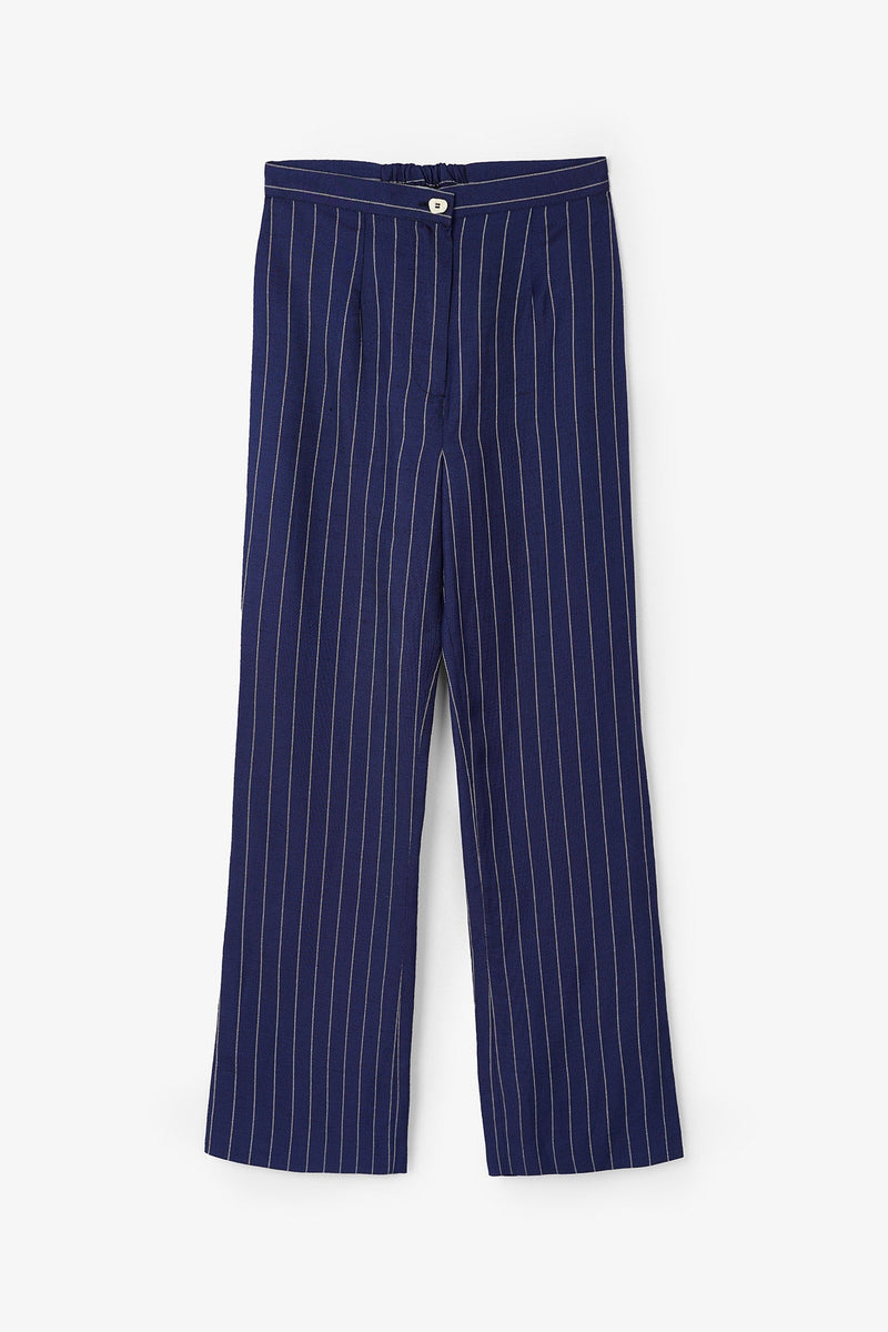 Pantalon Eighties Crop Diplomatique Bleu