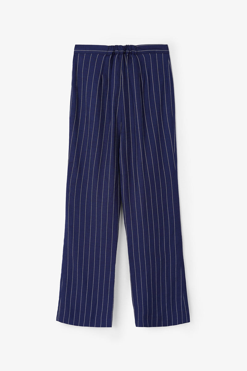 Pantalon Eighties Crop Diplomatique Bleu