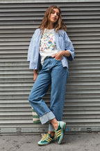 Jeans Boyfriend Middle Blue - Donna