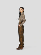Pantalon Jojo Léopard Bronze