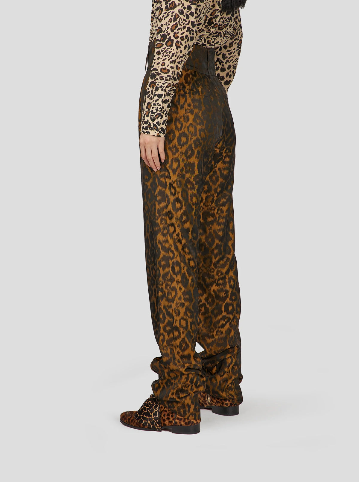 Pantalon Jojo Léopard Bronze