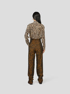 Pantalon Jojo Léopard Bronze
