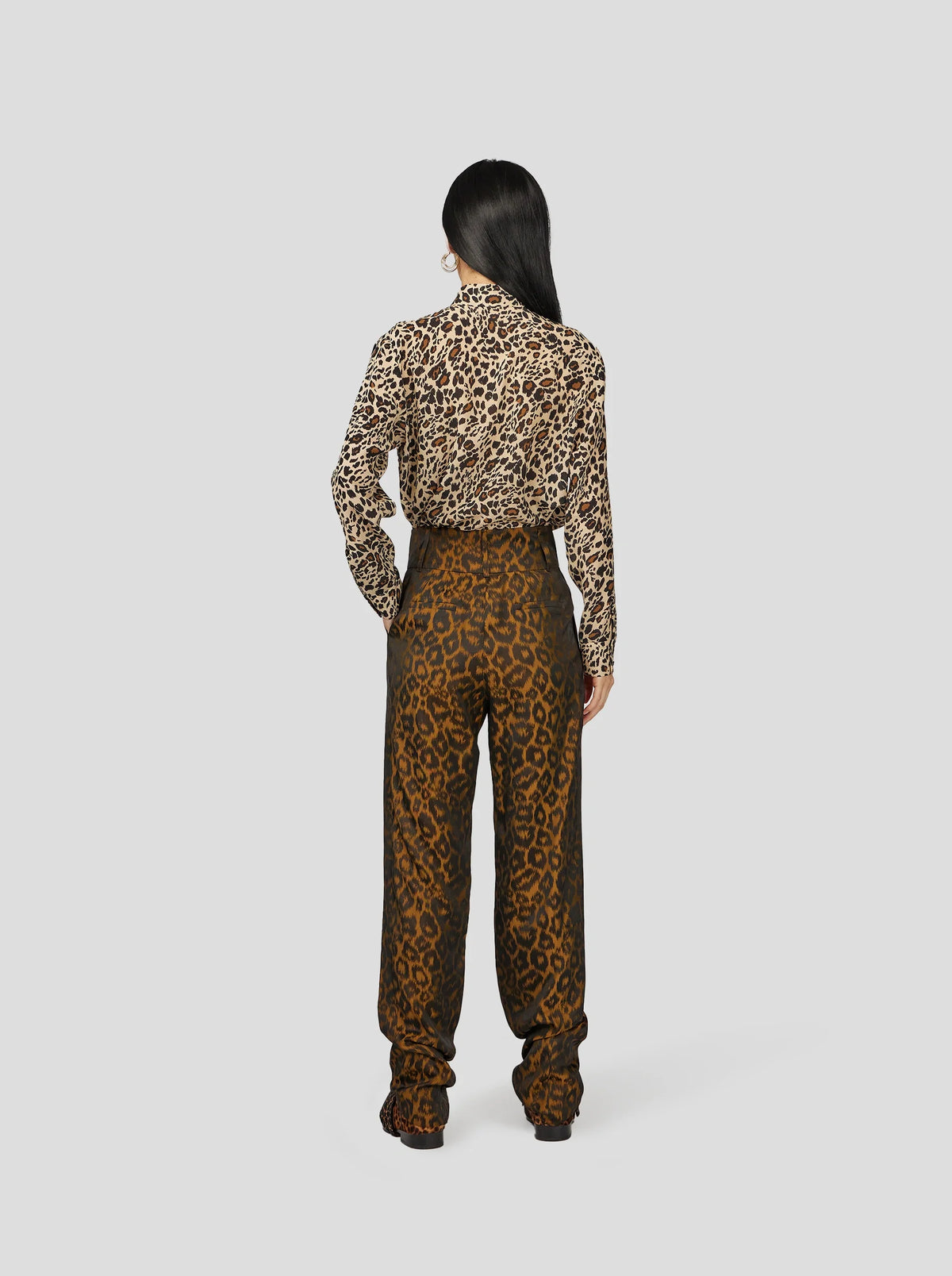 Pantalon Jojo Léopard Bronze