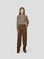 Pantalon Jojo Léopard Bronze