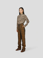 Pantalon Jojo Léopard Bronze