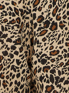 Pantalón Sakis Con Estampado De Leopardo Sedoso