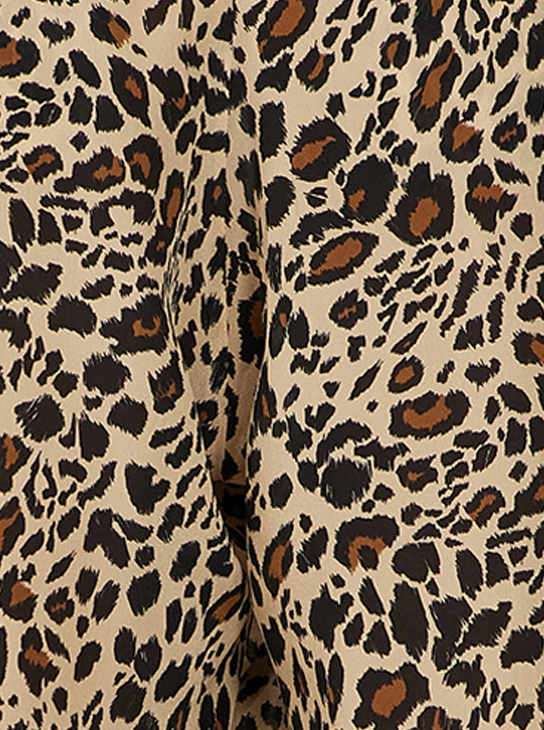 Pantalón Sakis Con Estampado De Leopardo Sedoso