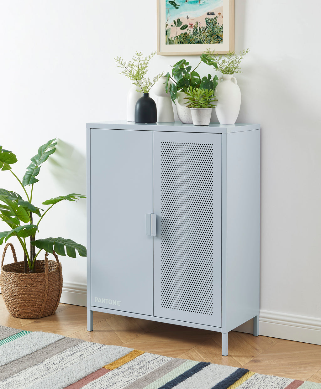 Buffet - Métal - Gris Bleu