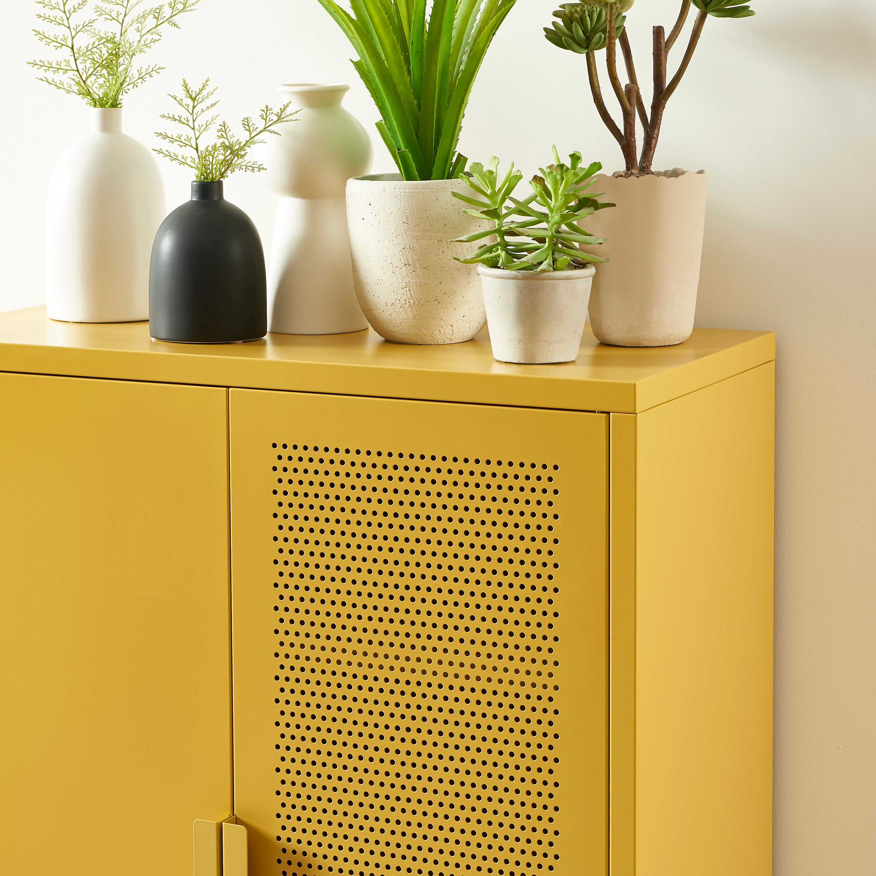 Sideboard - Metal - Mustard Yellow