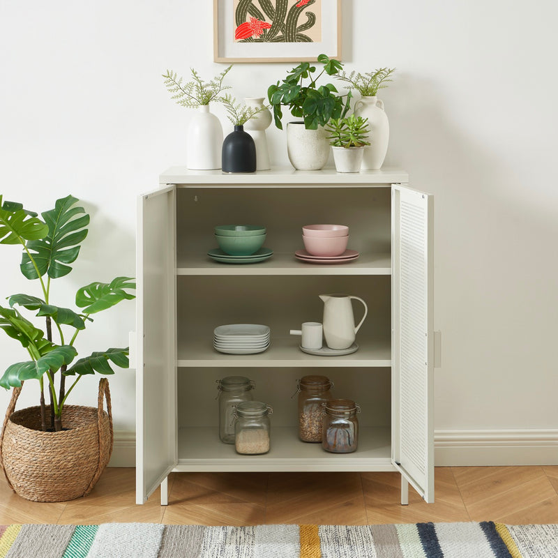 Buffet - Métal - Beige Sable