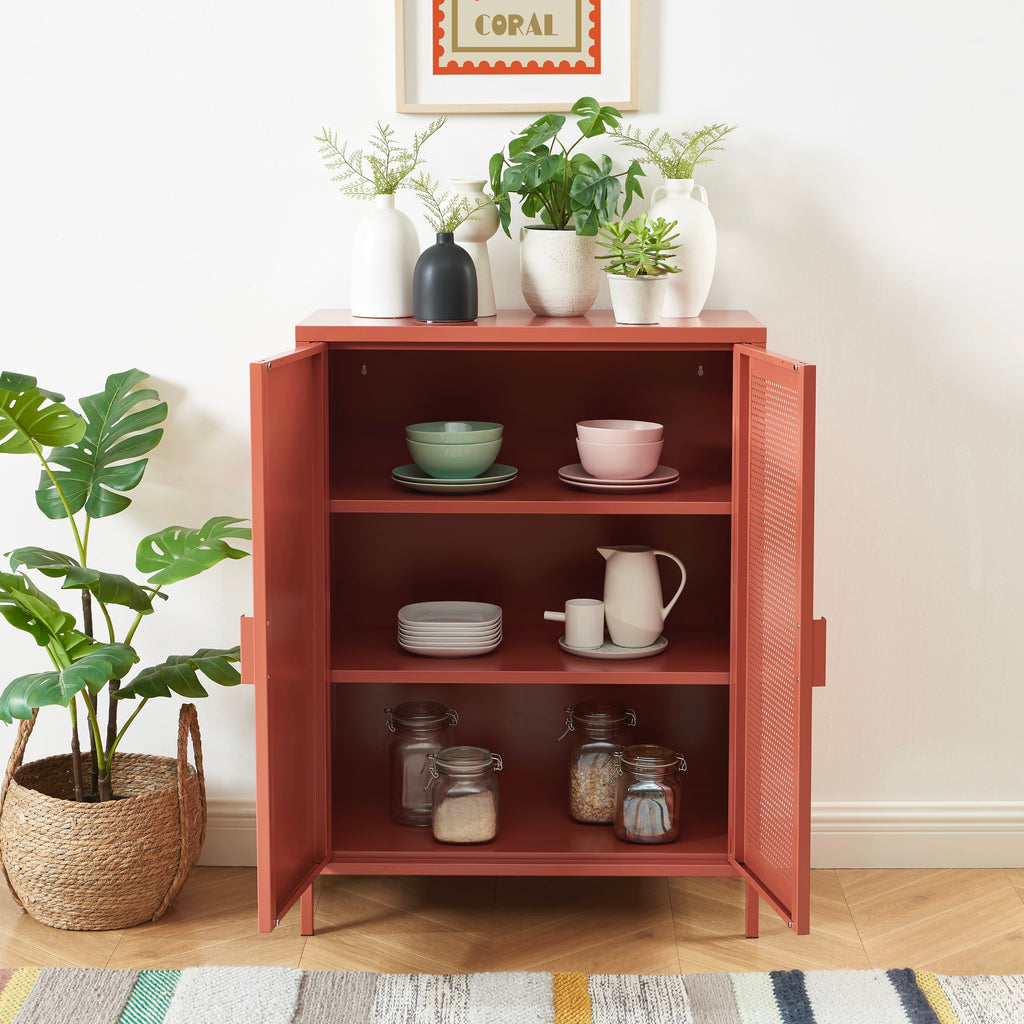 Sideboard - Metal - Terracotta